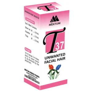 T 37   چہرے کے غیر ضروری بالوں کے لیے   Unwanted Facial Hair